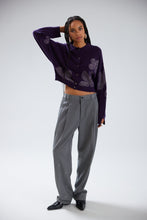 Load image into Gallery viewer, GRACIE FLORAL EMBROIDERY CARDIGAN | NIGHT FLORAL
