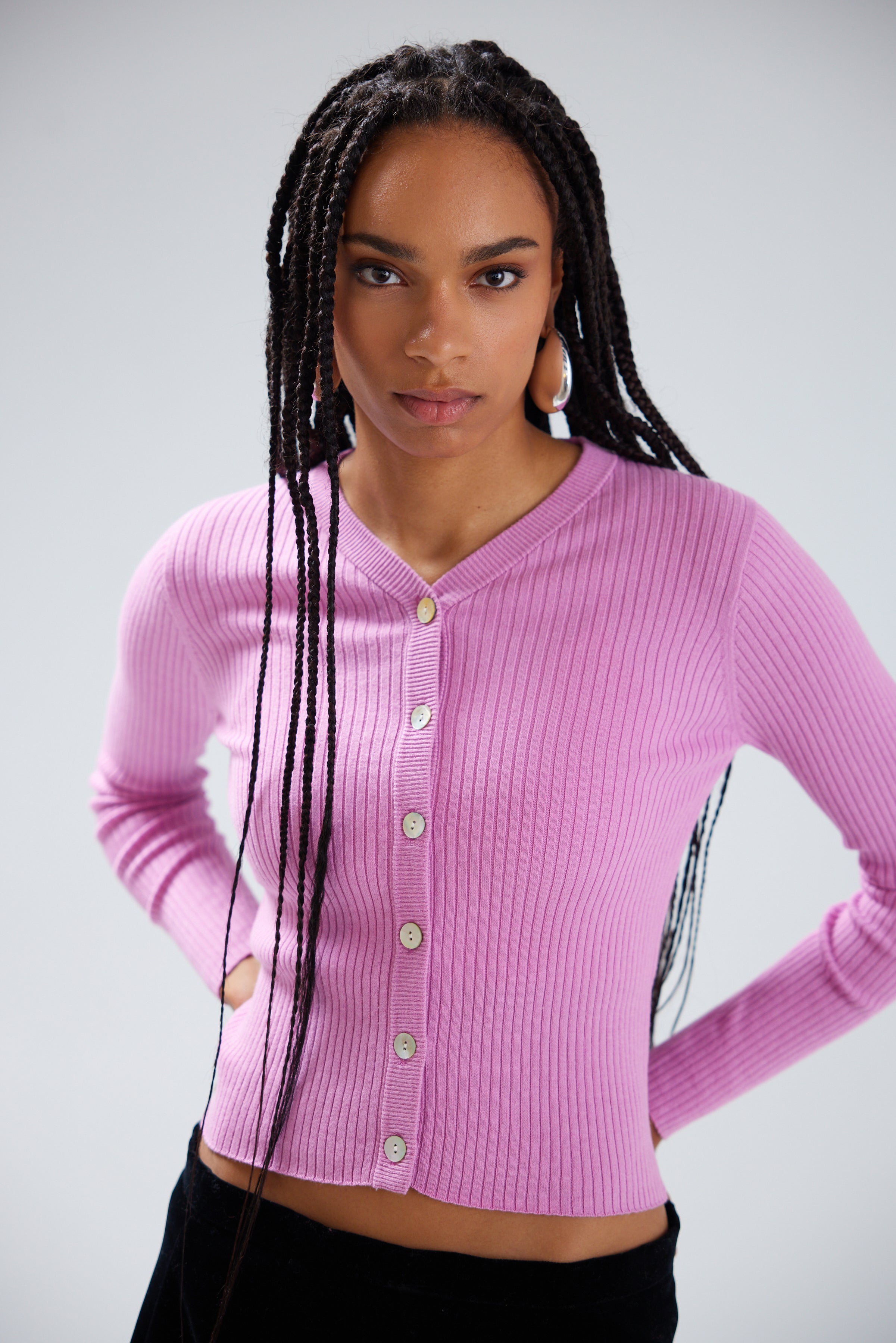 CSC HOLAND HIGH NECK CARDI | BLOOM
