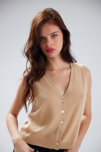 Load image into Gallery viewer, JADA BUTTON UP TANK | BISCOTTI
